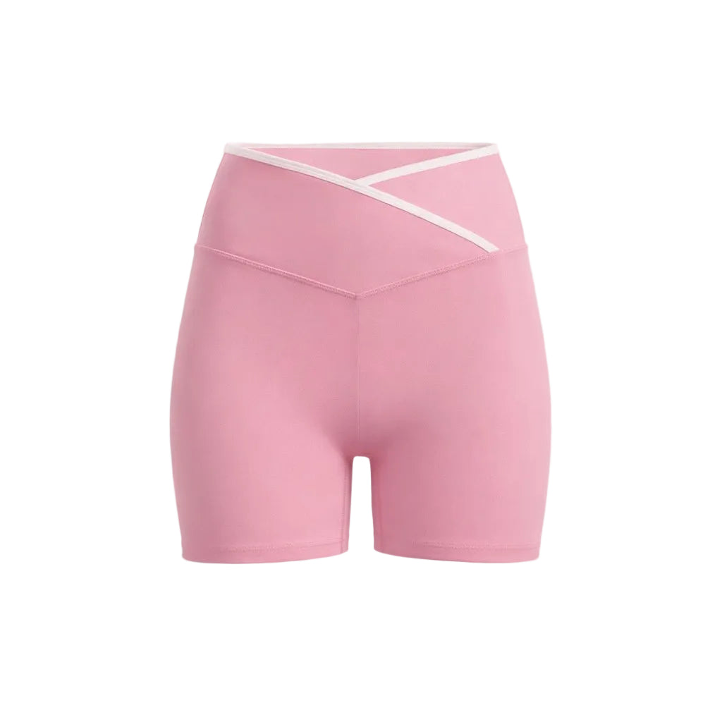 Cross-Line Short - Candy Pink