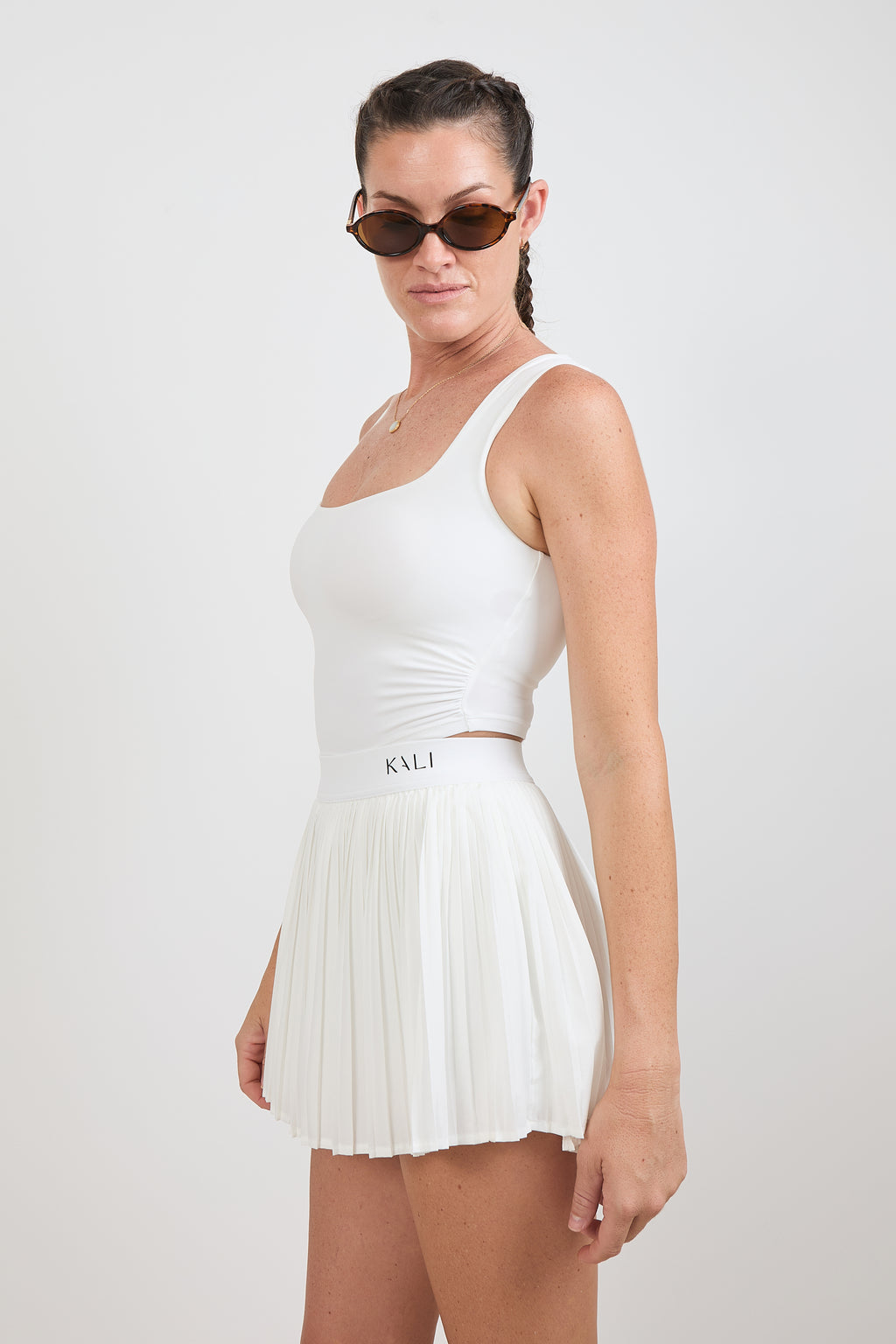 Pleated Top Vision - White
