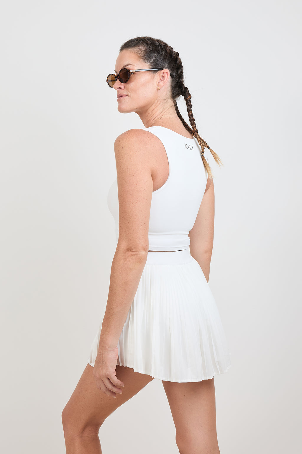 Pleated Top Vision - White