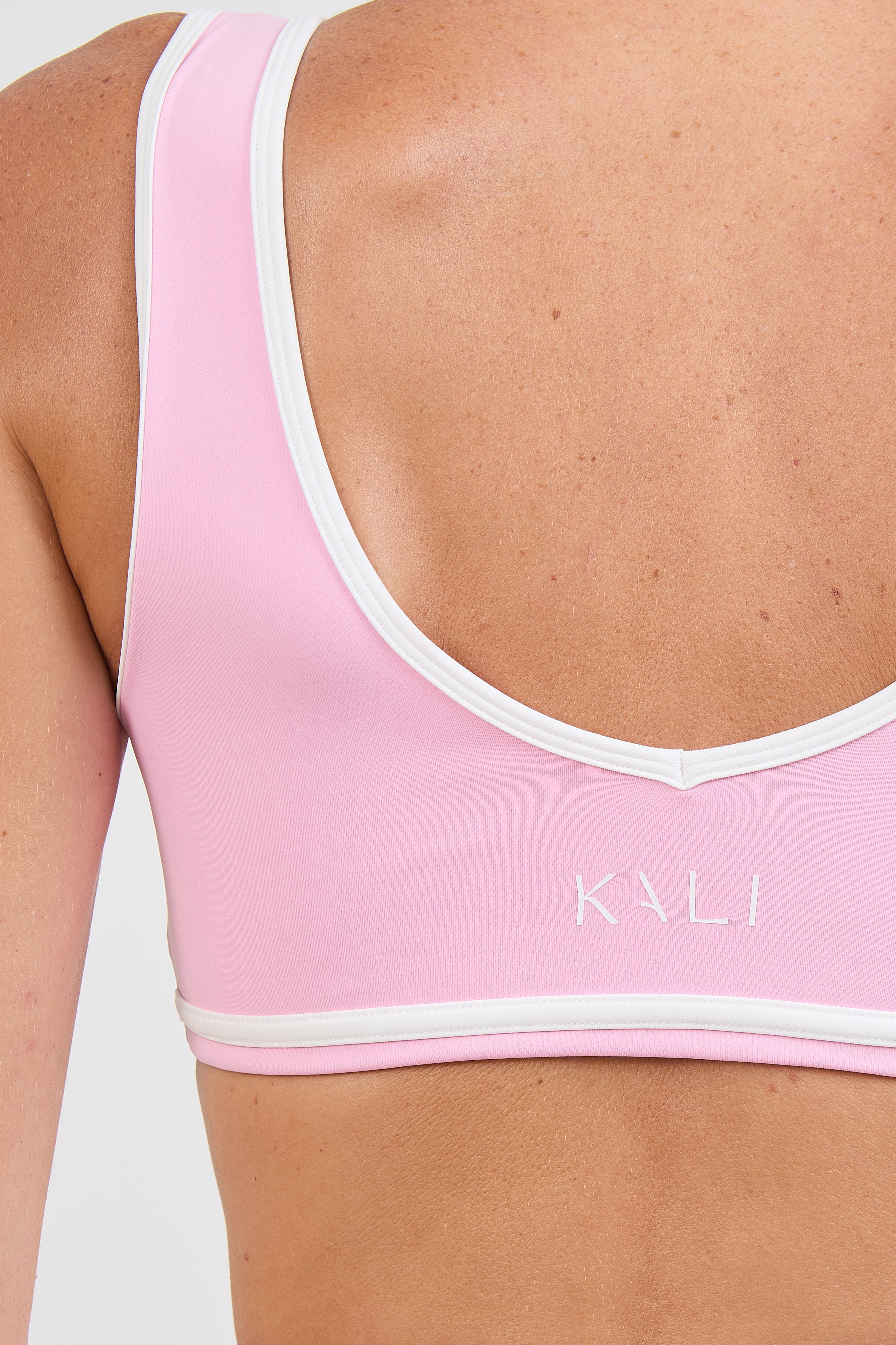 Cross-Line Top - Candy Pink