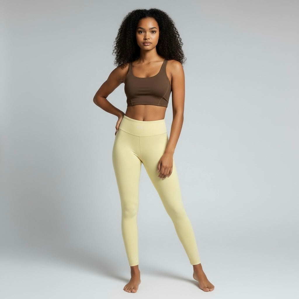 Sculpt legging - Banana Milk