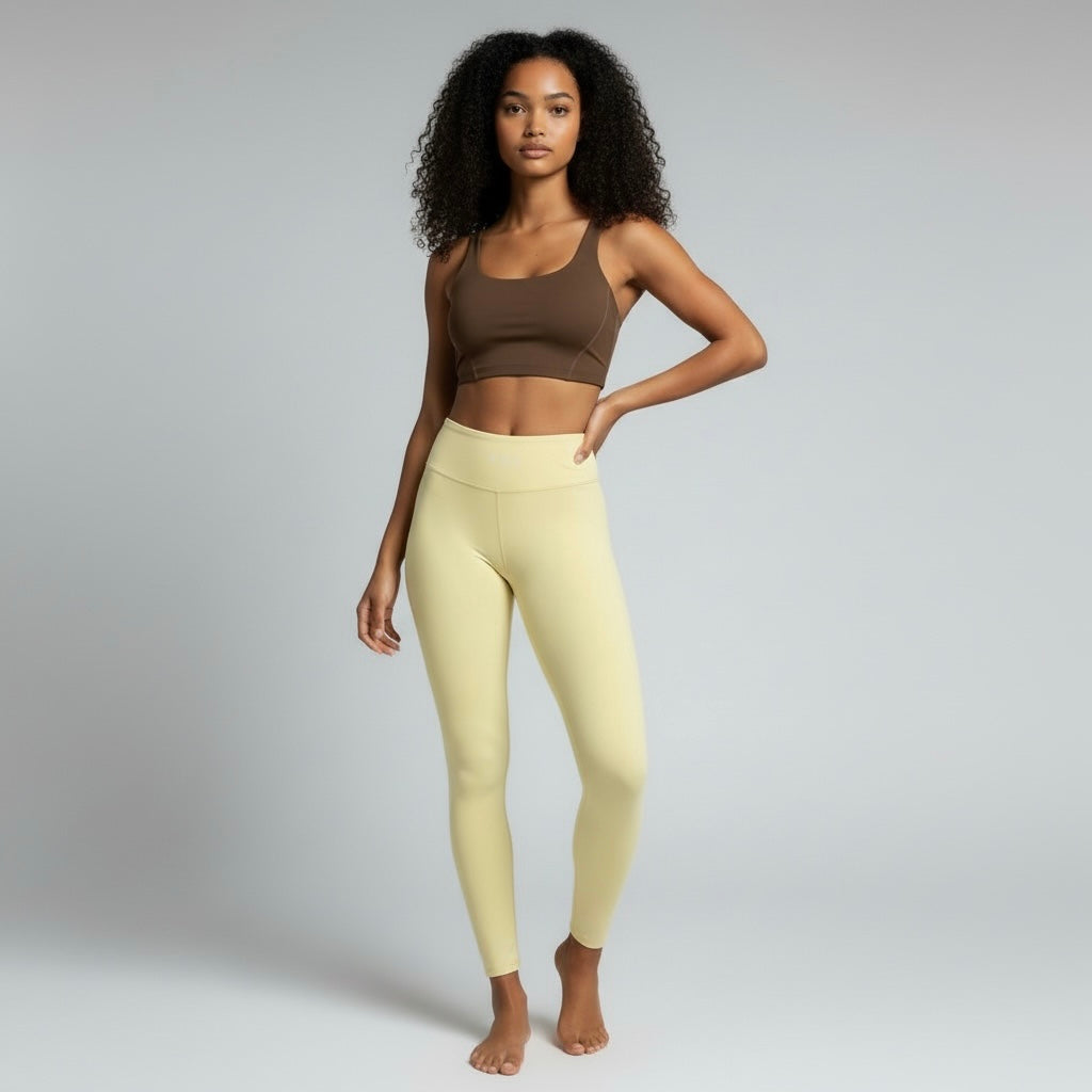 Sculpt legging - Banana Milk
