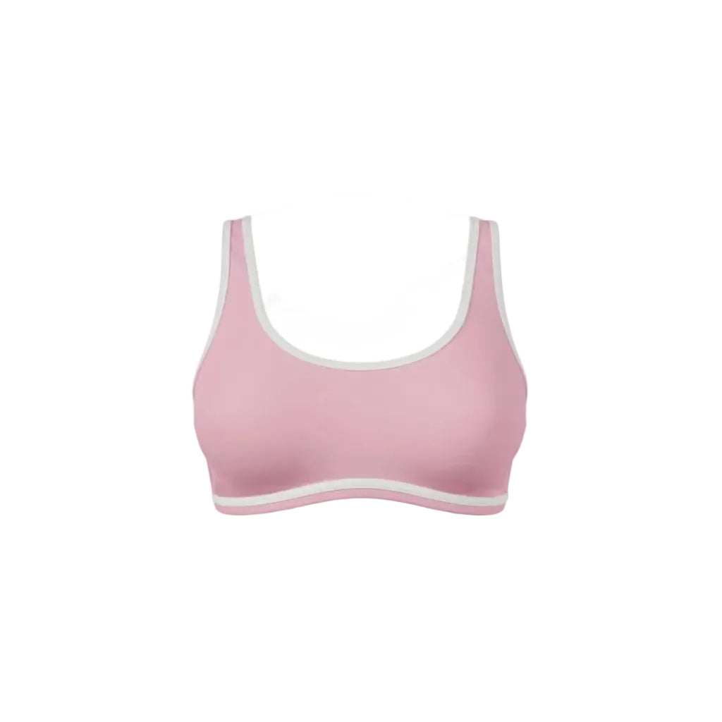 Cross-Line Top - Candy Pink