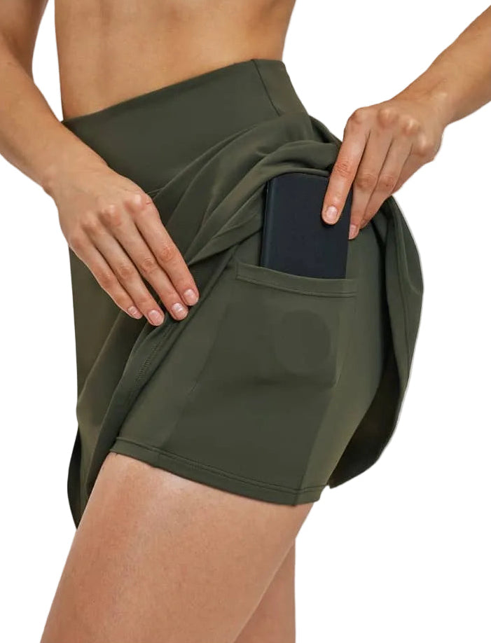 Sleek skort - Kaki
