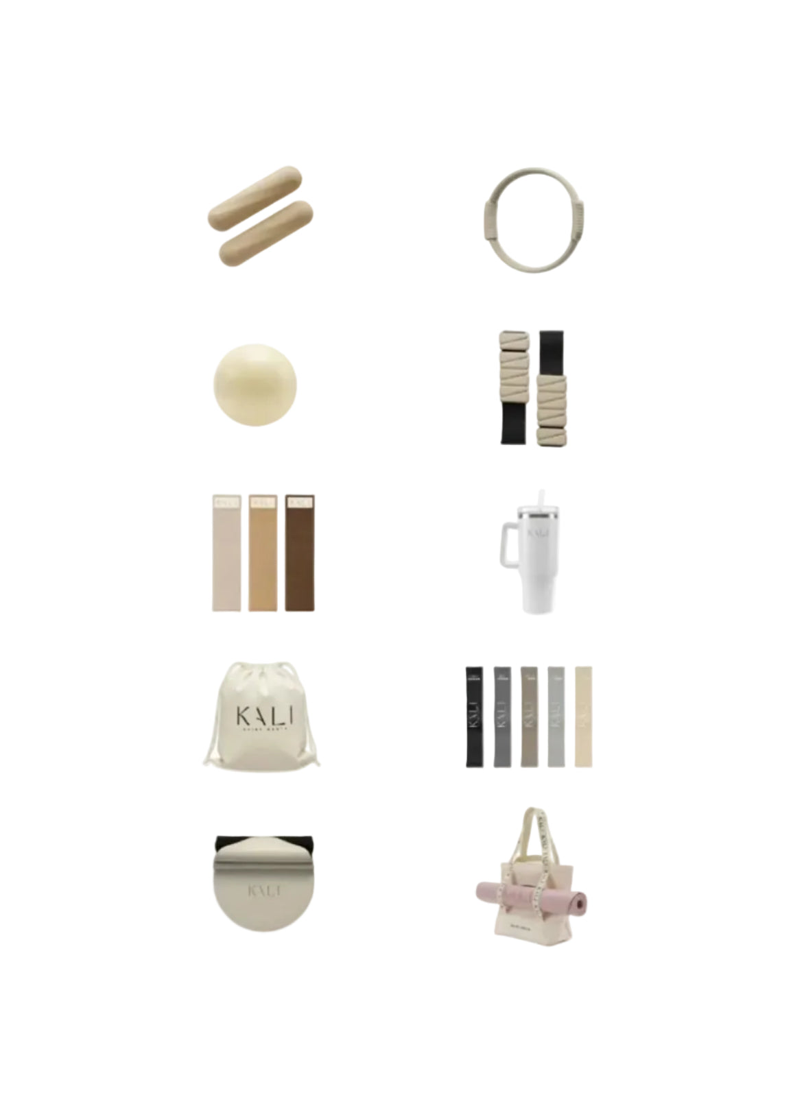 Pack Pilates Complet IVOIRE - Set + Tapis