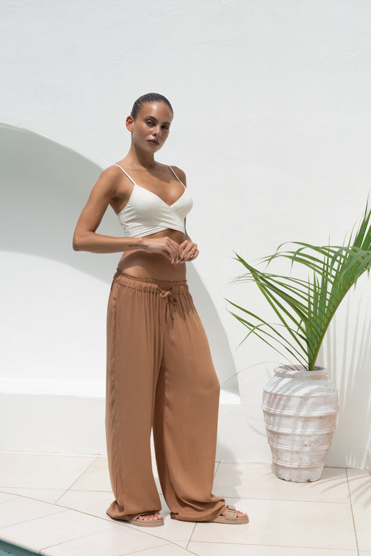TOP KALI Croisé en X BLANC