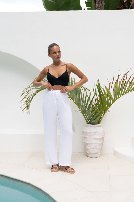 TOP KALI Croisé en X NOIR