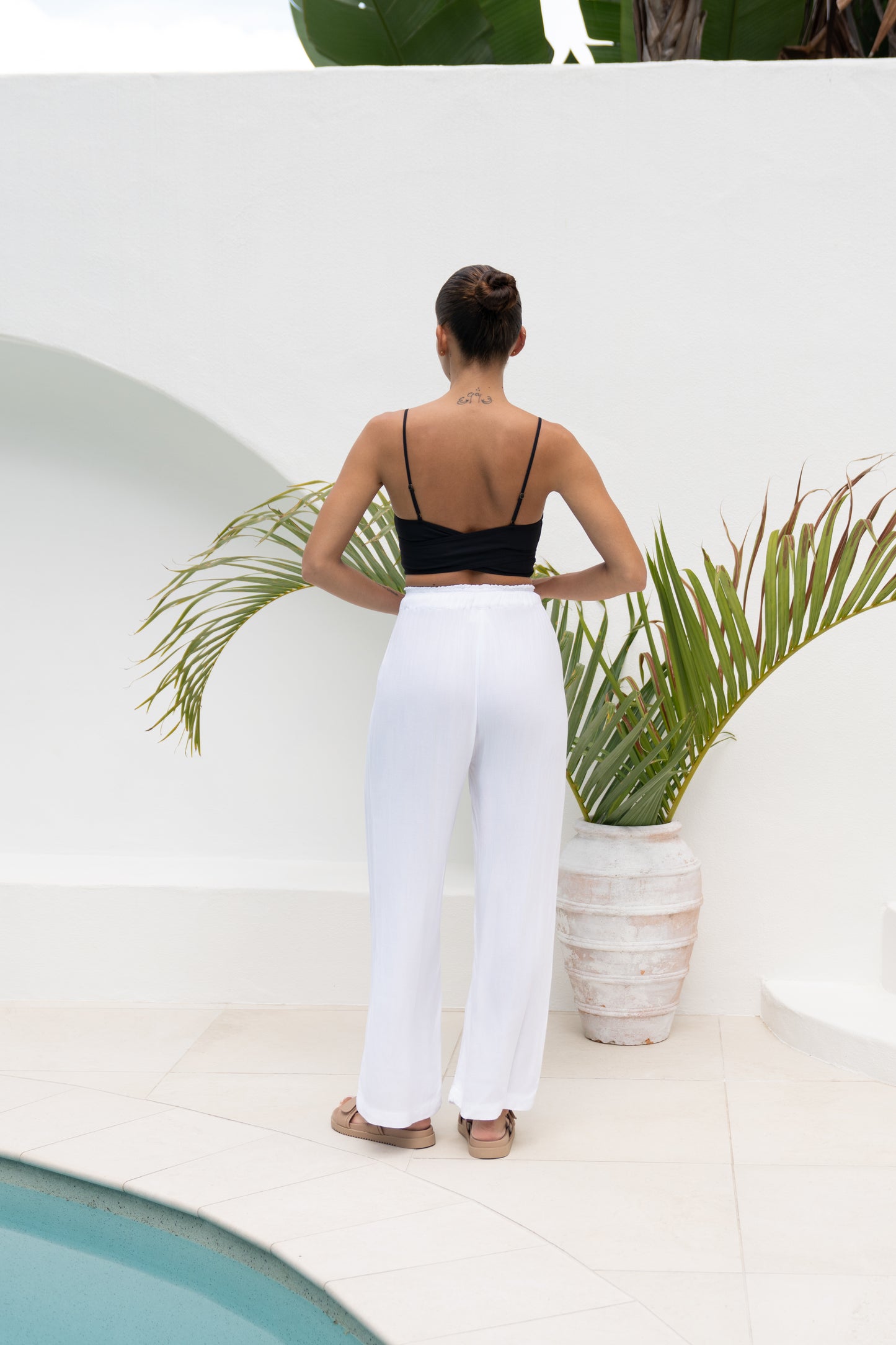 TOP KALI Croisé en X NOIR