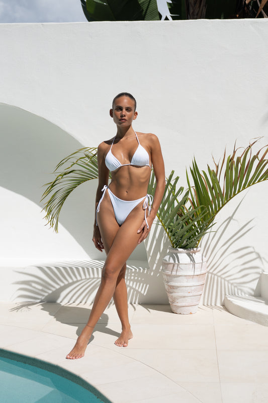 BAS DE MAILLOT TRIANGLE BLANC