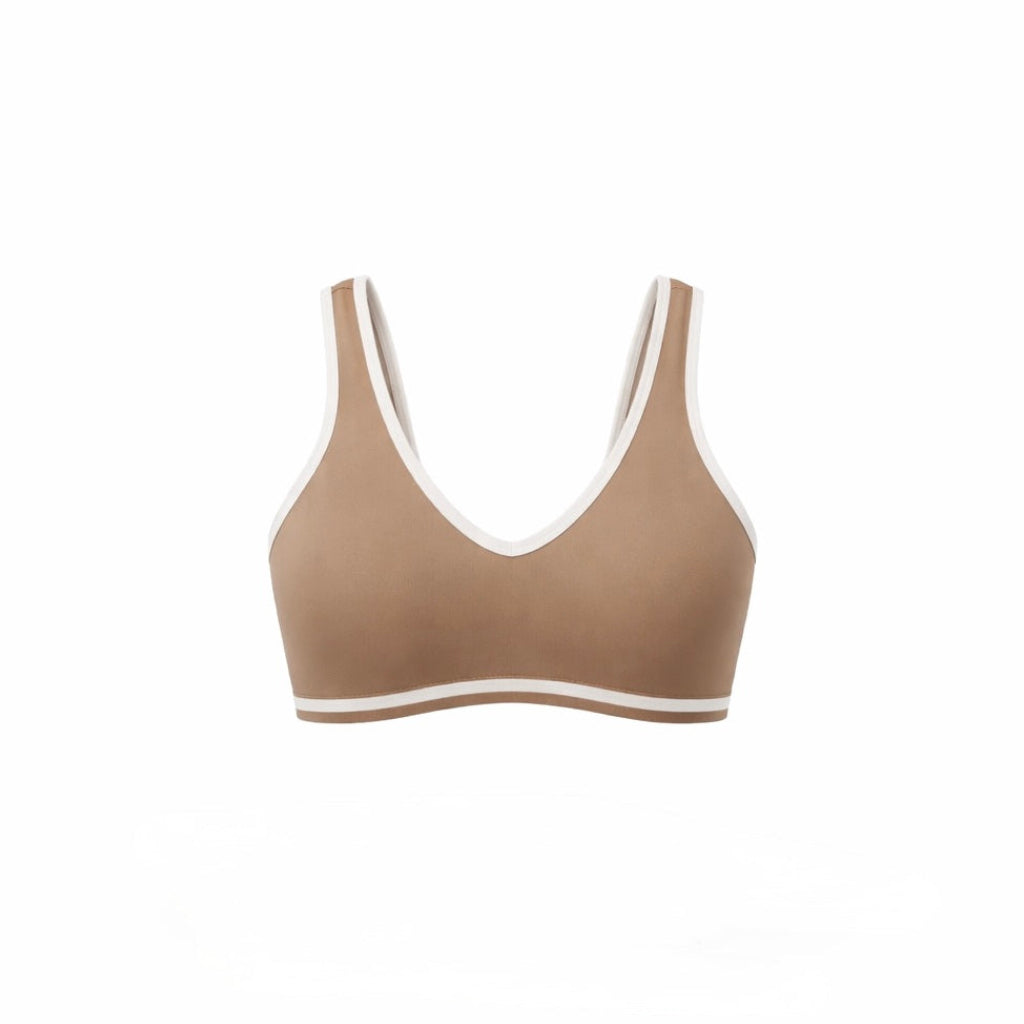 Cross-Line Top - Mocha