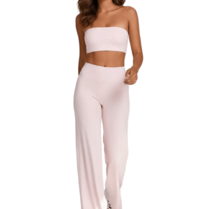 Set Bandeau + Pant Straight - Light Pink