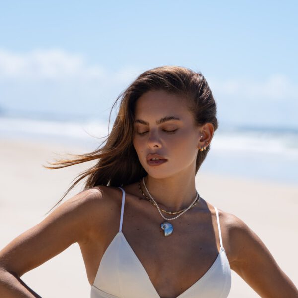 TOP KALI TRIANGLE BLANC