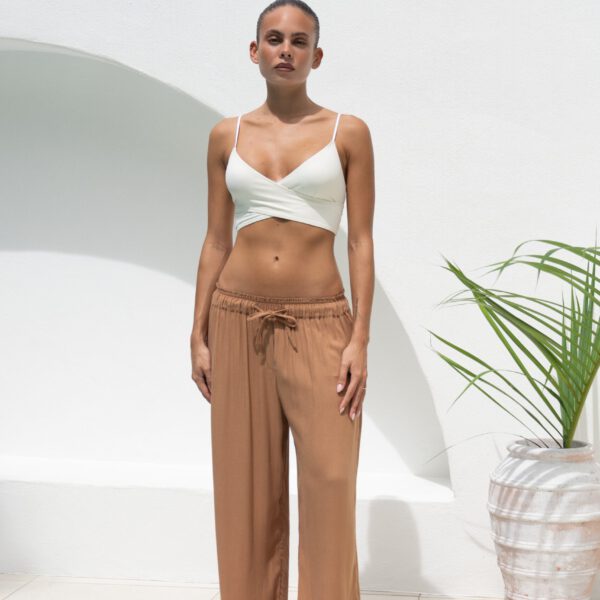 TOP KALI Croisé en X BLANC